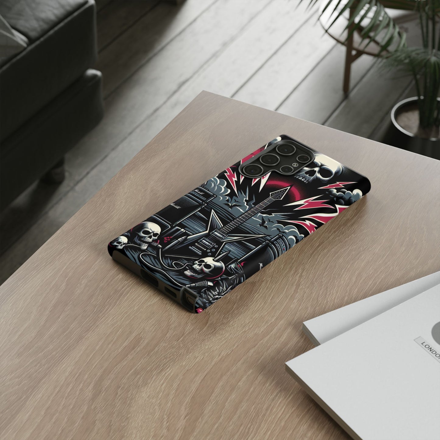 Android Tough Phone Case: Metal Inspired