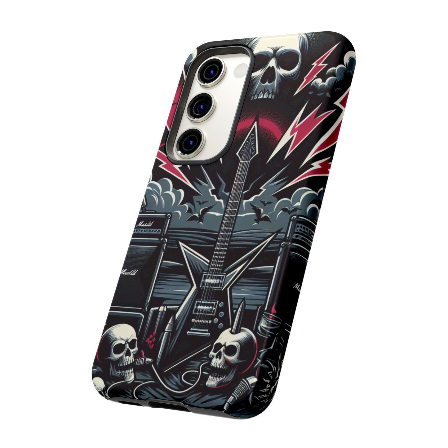 Android Tough Phone Case: Metal Inspired