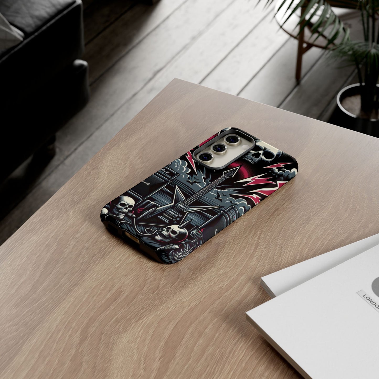 Android Tough Phone Case: Metal Inspired