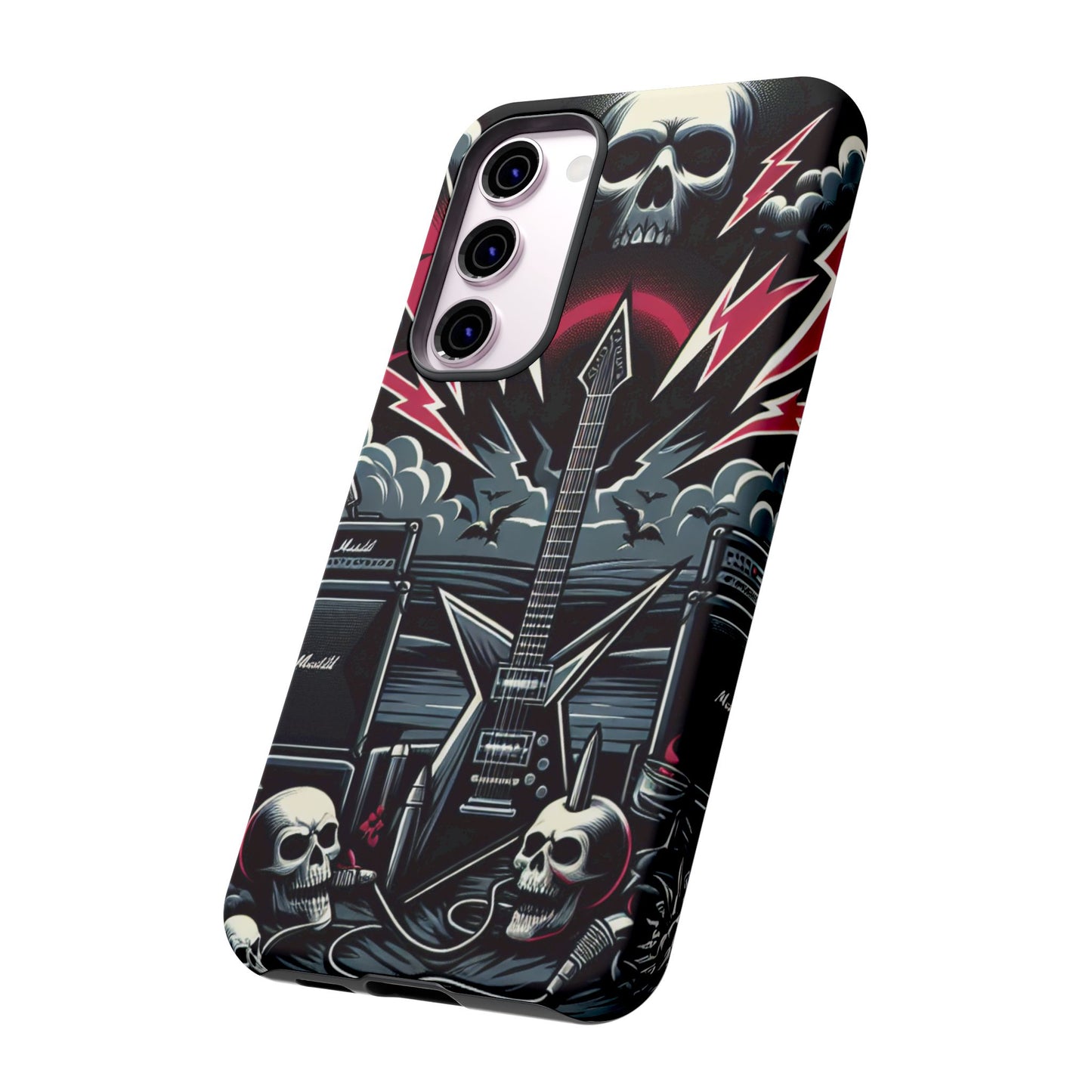 Android Tough Phone Case: Metal Inspired