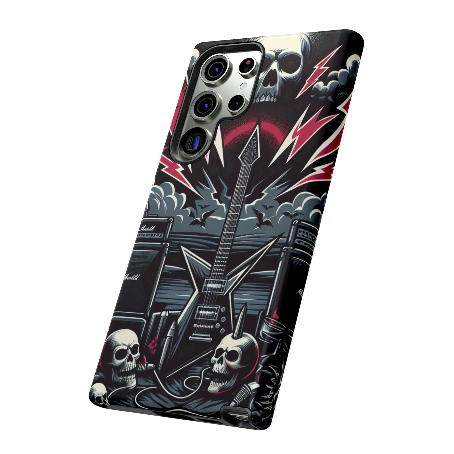 Android Tough Phone Case: Metal Inspired
