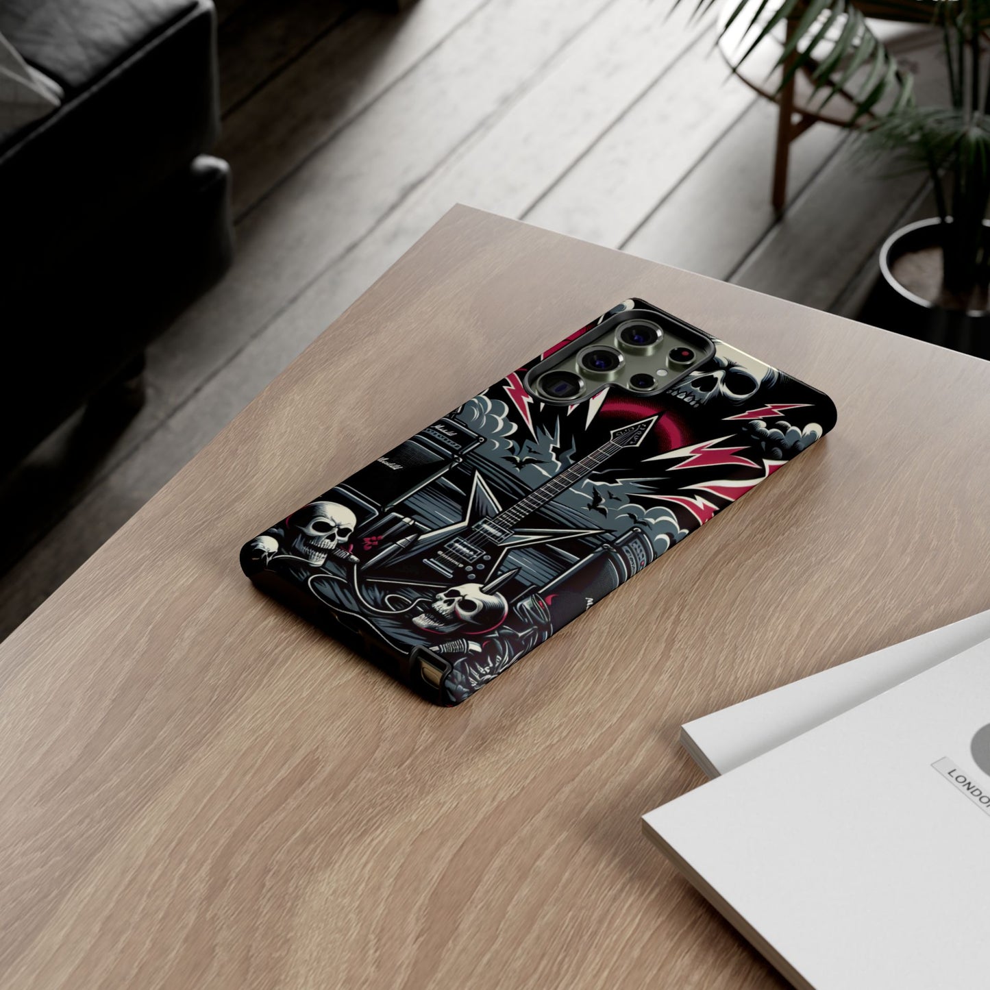 Android Tough Phone Case: Metal Inspired