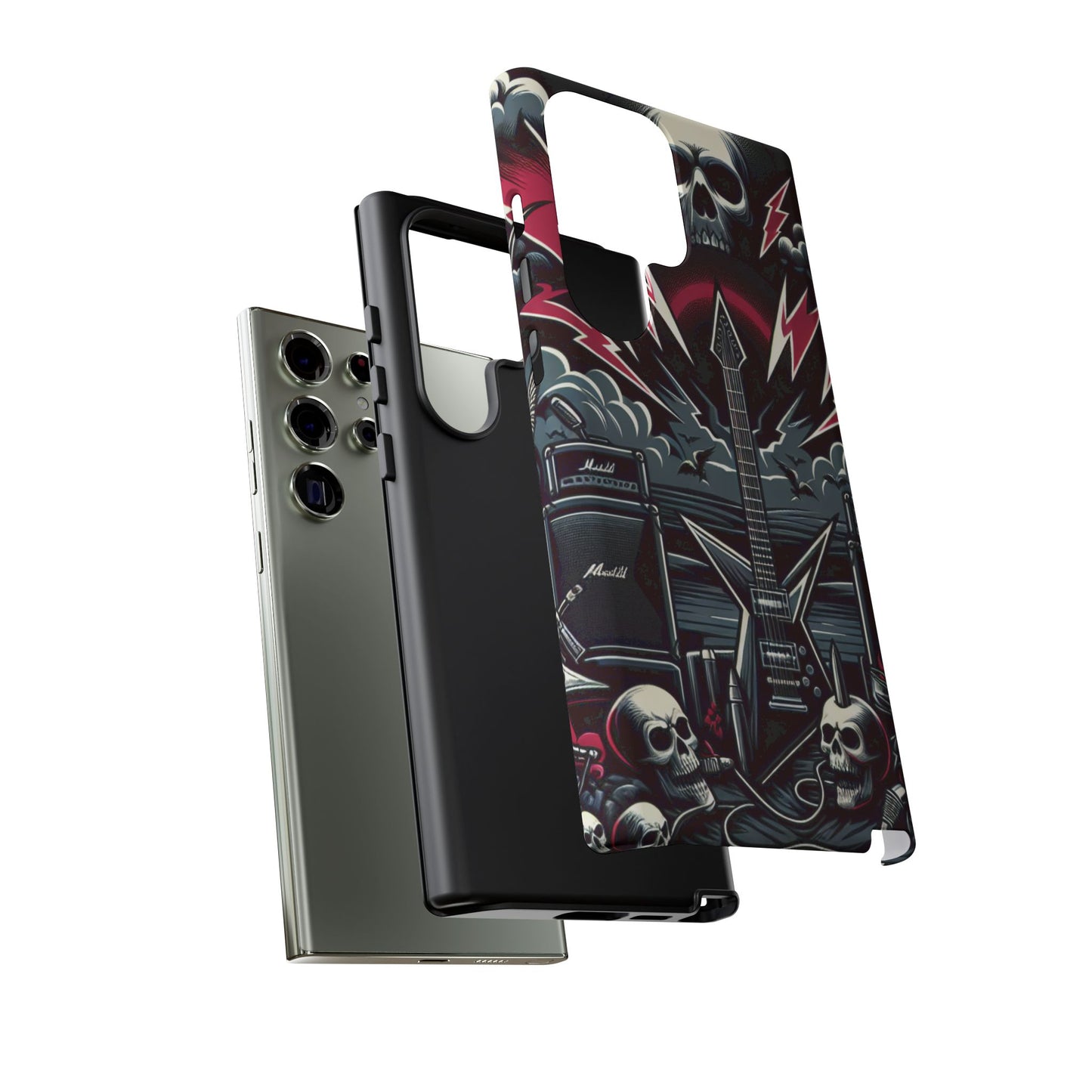 Android Tough Phone Case: Metal Inspired