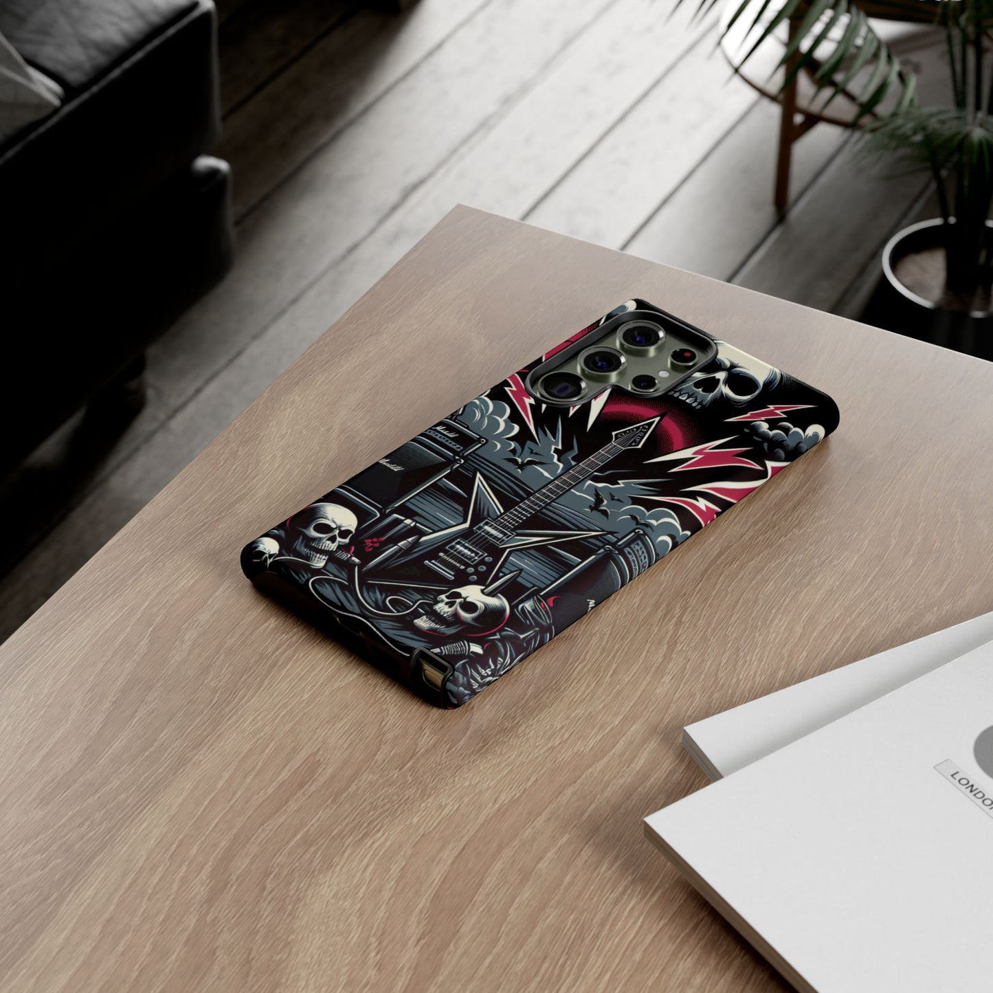 Android Tough Phone Case: Metal Inspired