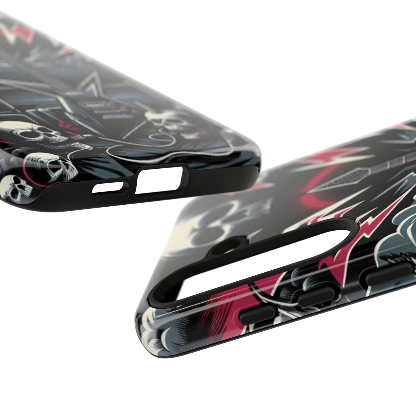 Android Tough Phone Case: Metal Inspired