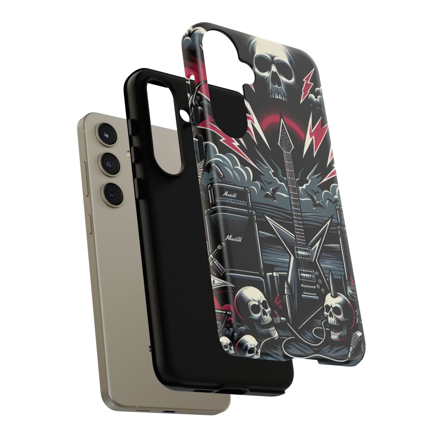 Android Tough Phone Case: Metal Inspired