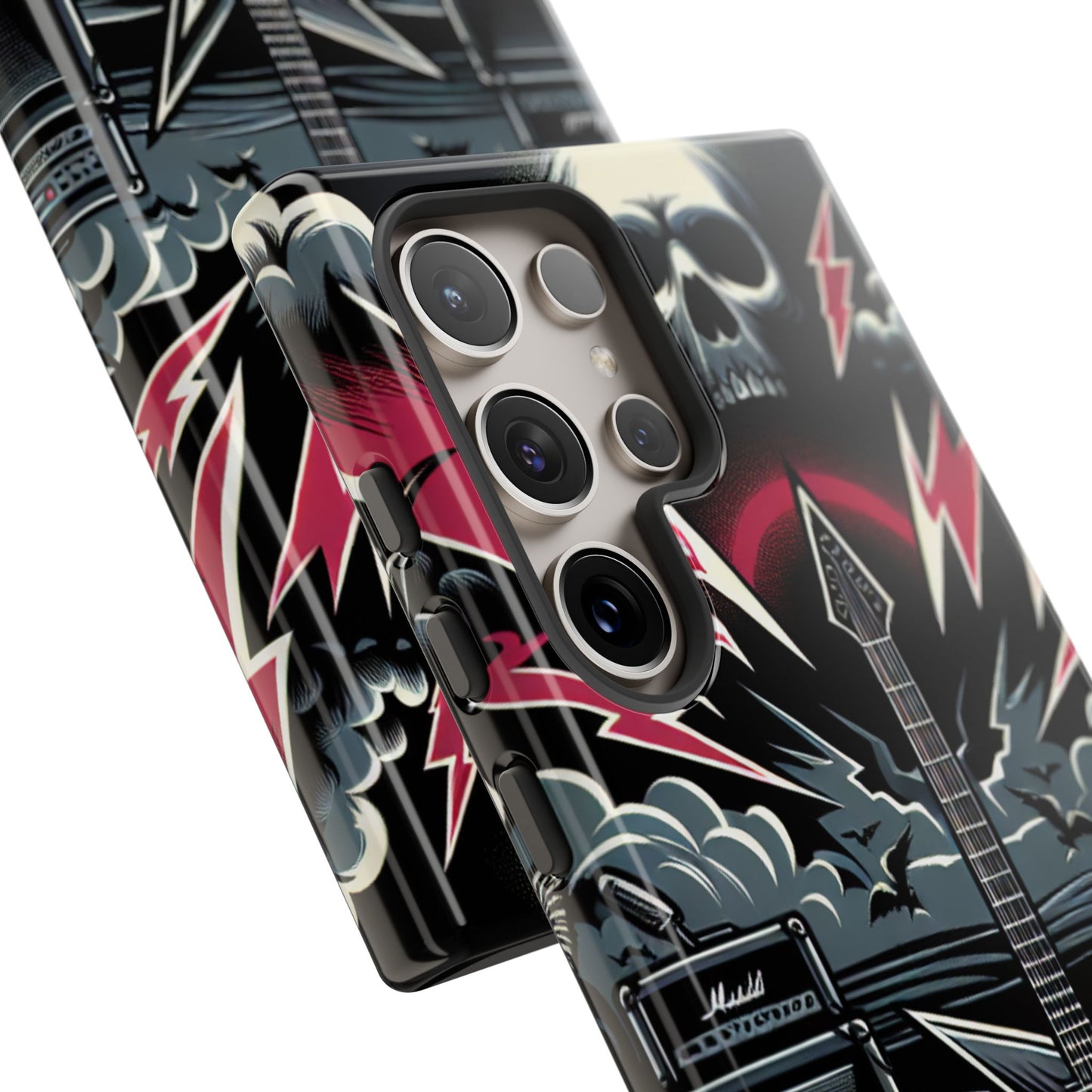 Android Tough Phone Case: Metal Inspired
