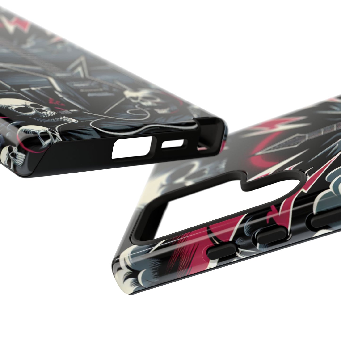 Android Tough Phone Case: Metal Inspired