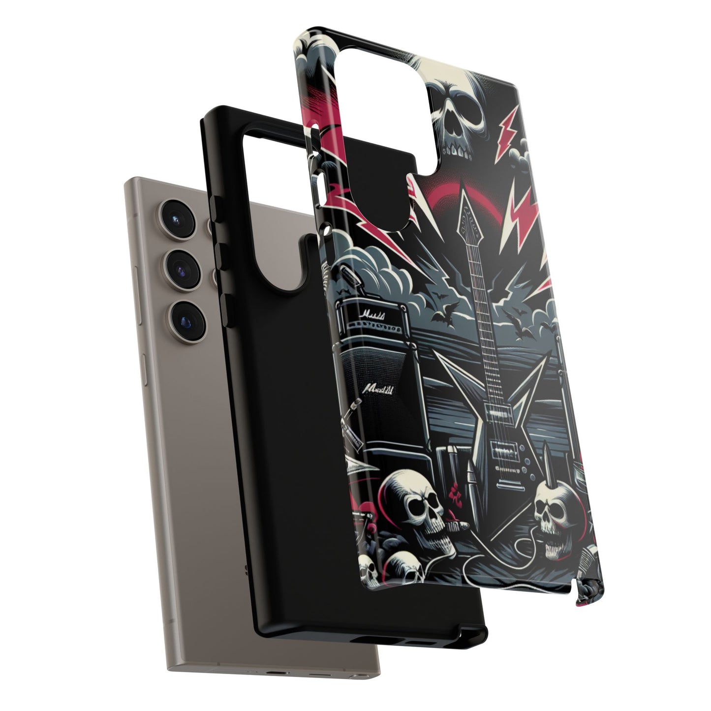 Android Tough Phone Case: Metal Inspired