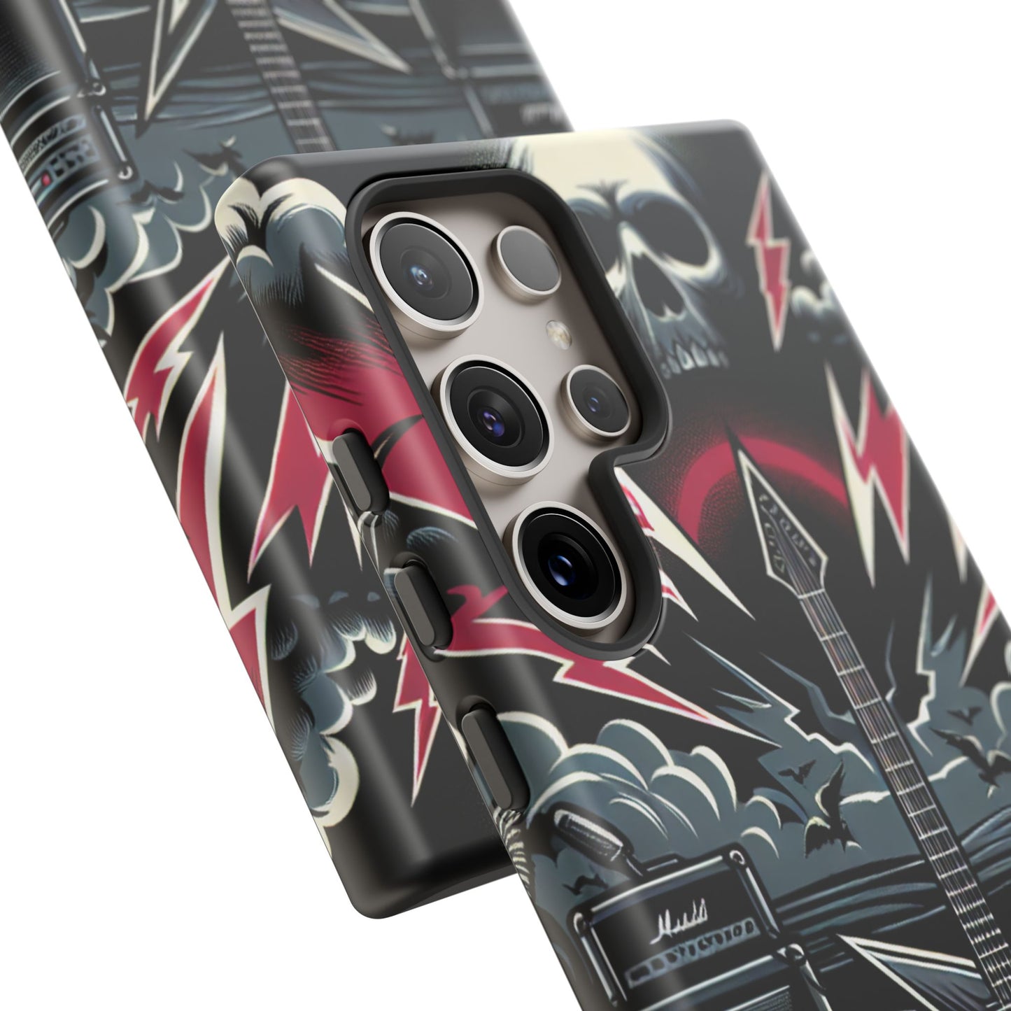 Android Tough Phone Case: Metal Inspired