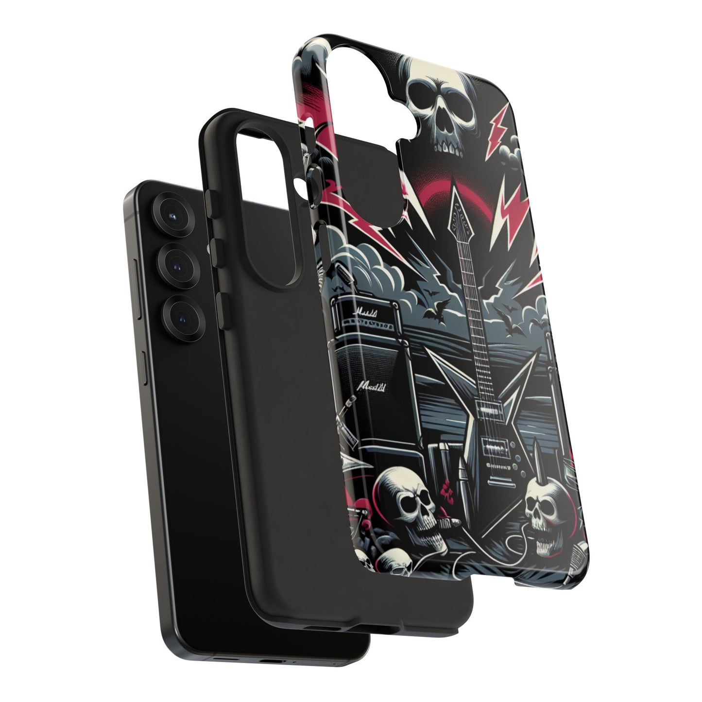 Android Tough Phone Case: Metal Inspired