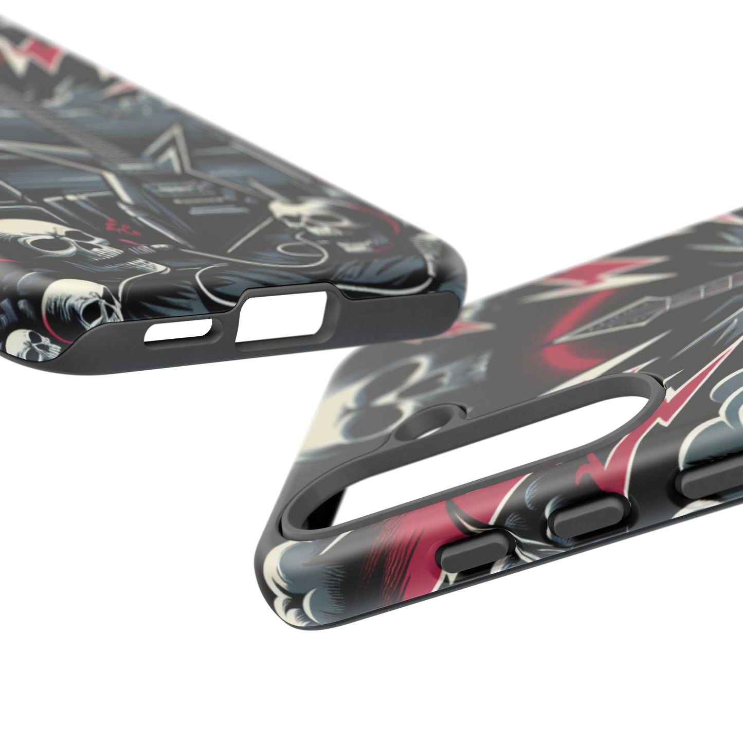 Android Tough Phone Case: Metal Inspired