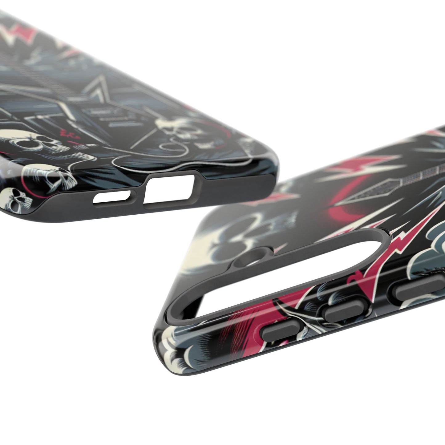 Android Tough Phone Case: Metal Inspired