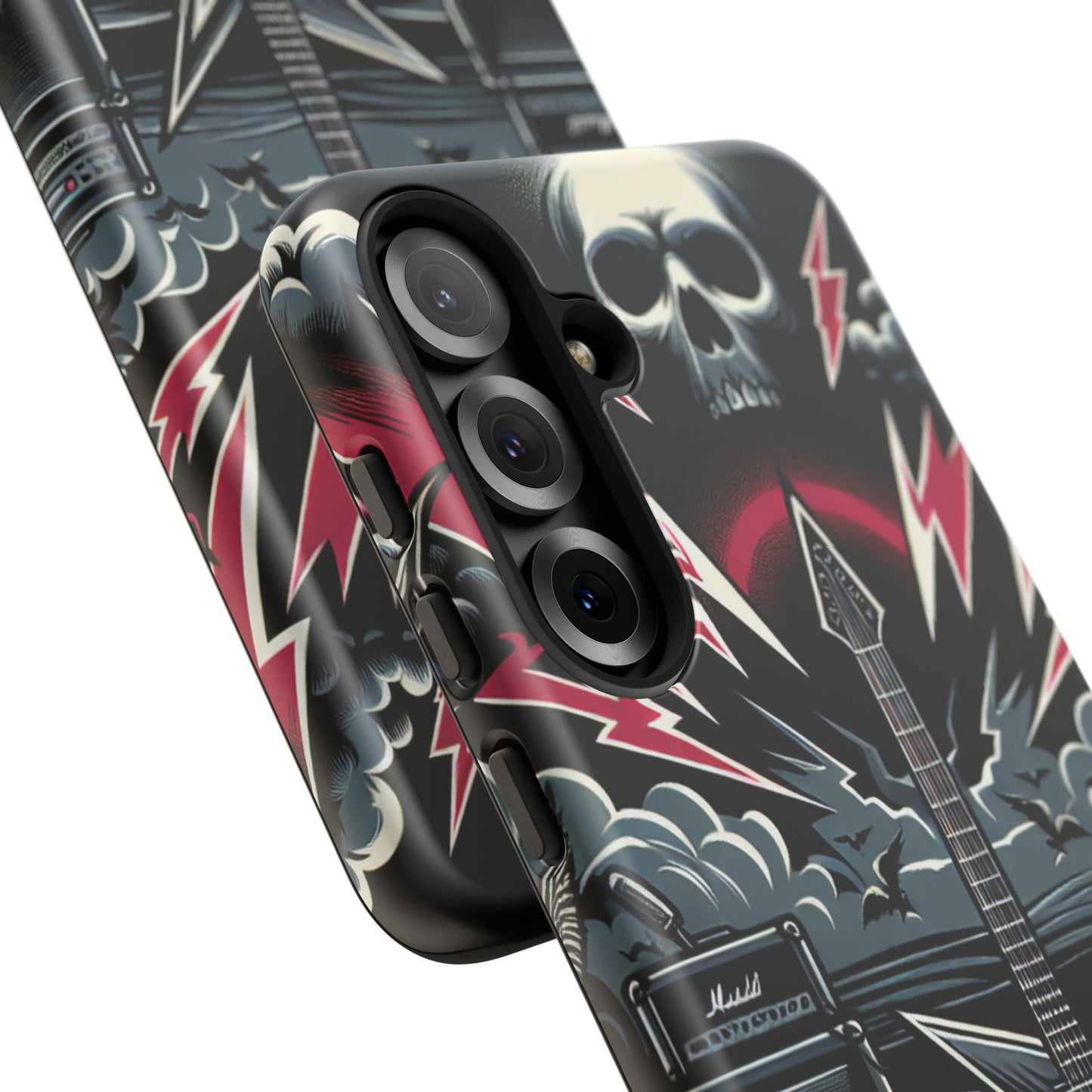 Android Tough Phone Case: Metal Inspired