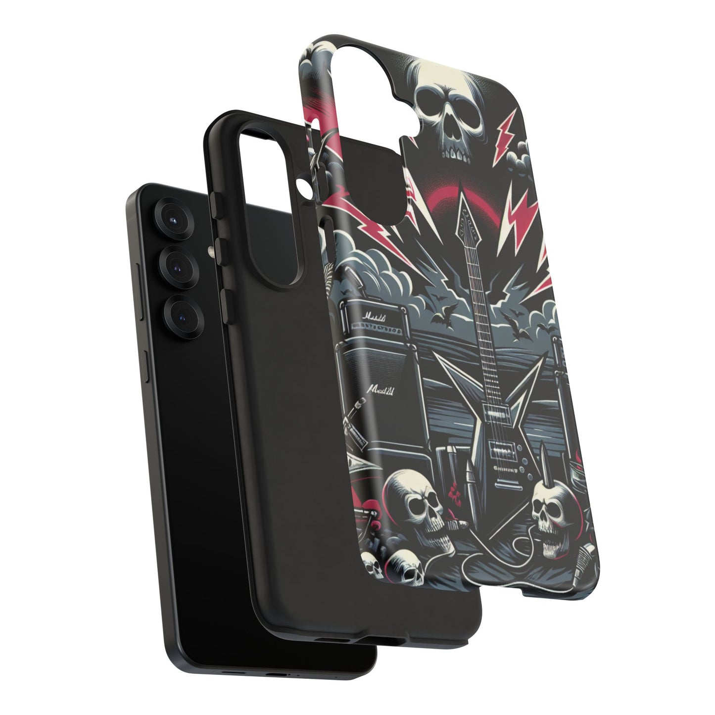 Android Tough Phone Case: Metal Inspired