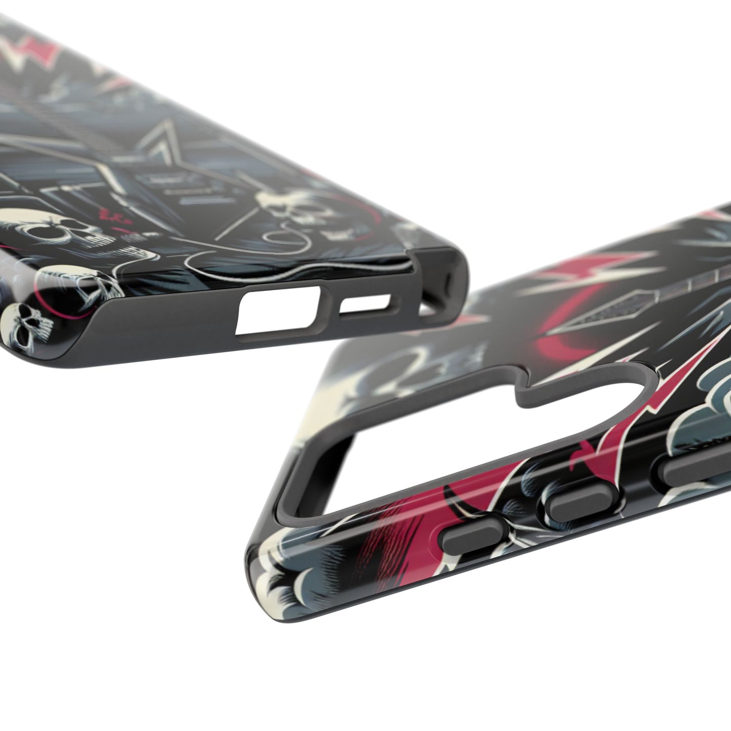 Android Tough Phone Case: Metal Inspired