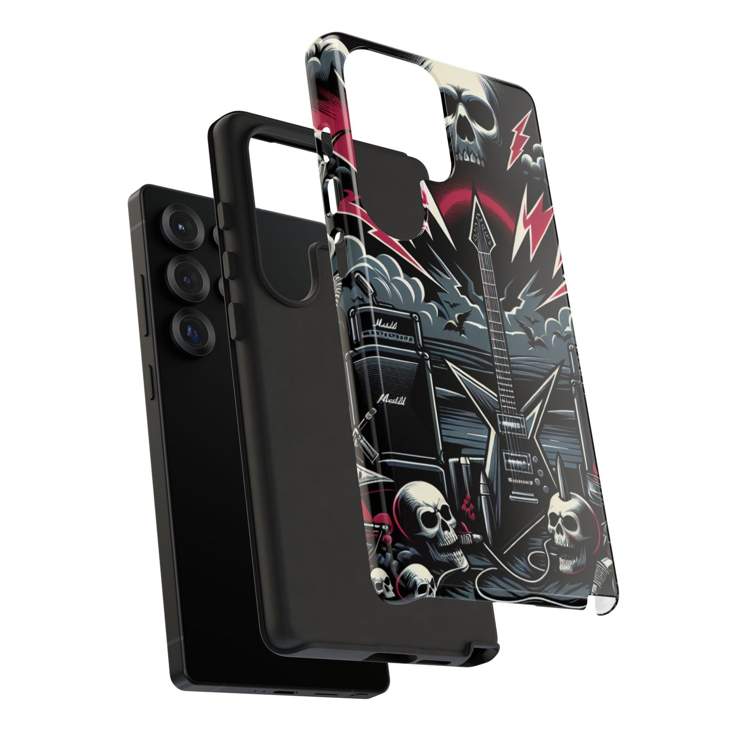 Android Tough Phone Case: Metal Inspired