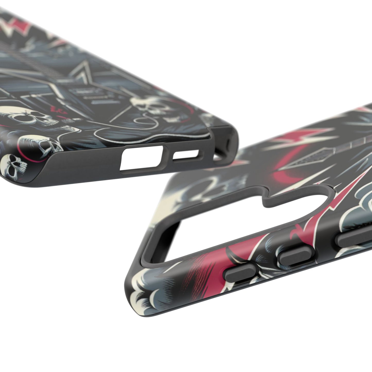 Android Tough Phone Case: Metal Inspired