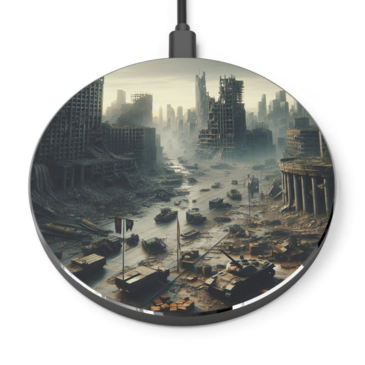 Futuristic Wireless Charger for Sci-Fi Lovers, Desk Accessory, Gift for Tech Enthusiasts, Unique Charging Pad.