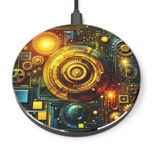 Futuristic Fast Wireless Charger with Geometric Design - Super Tech Bargains