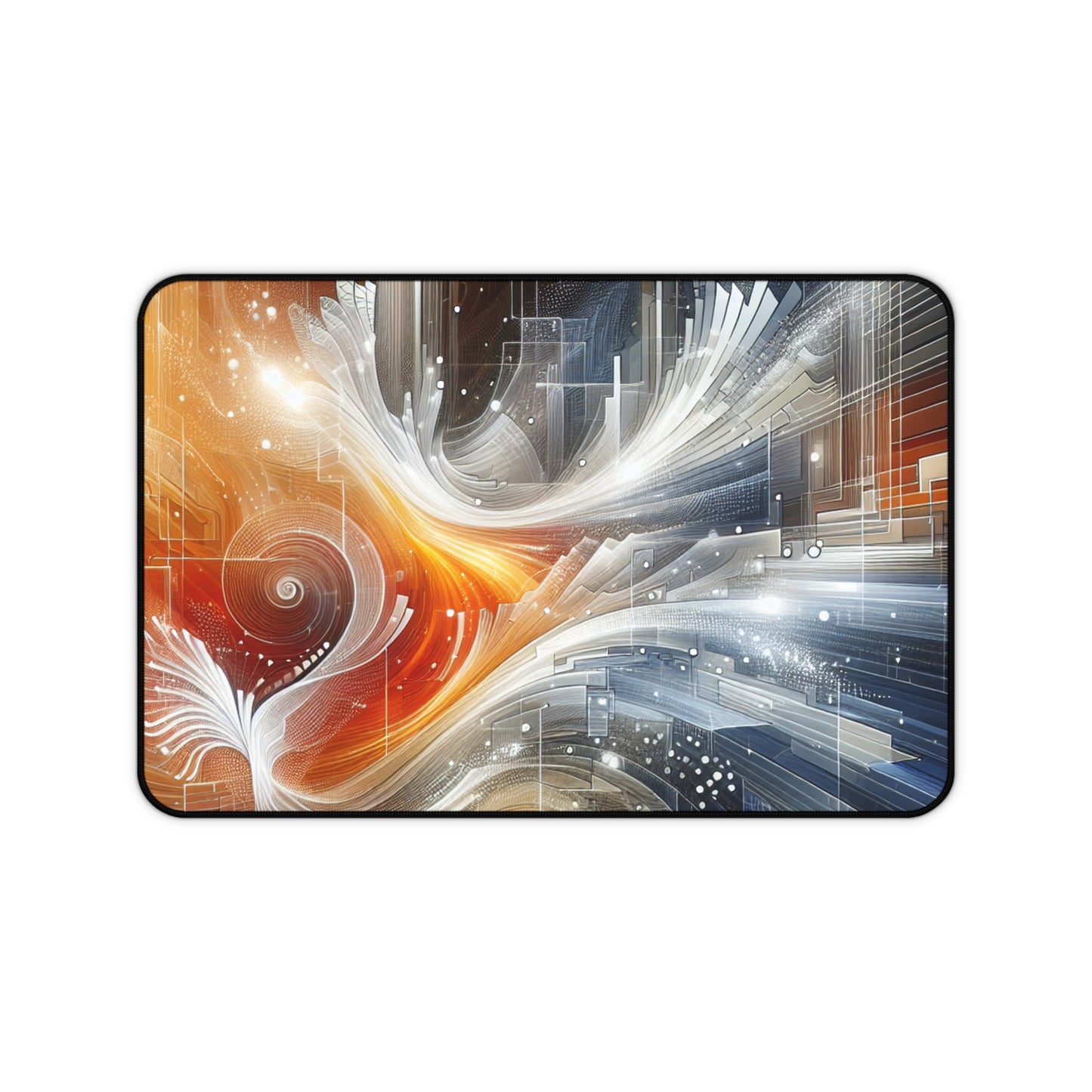 Abstract Colorful Desk Mat - Modern Office Decor for Creative Spaces - Super Tech Bargains