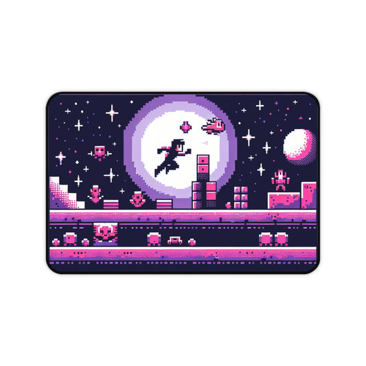 Retro Gaming Desk Mat - Pixel Art Style for Gamers