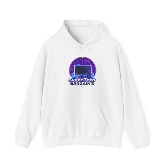 Super Tech Bargain's Unisex Hooded Sweatshirt | Cozy Gamer Apparel, Hoodie for All Seasons. - Super Tech Bargains