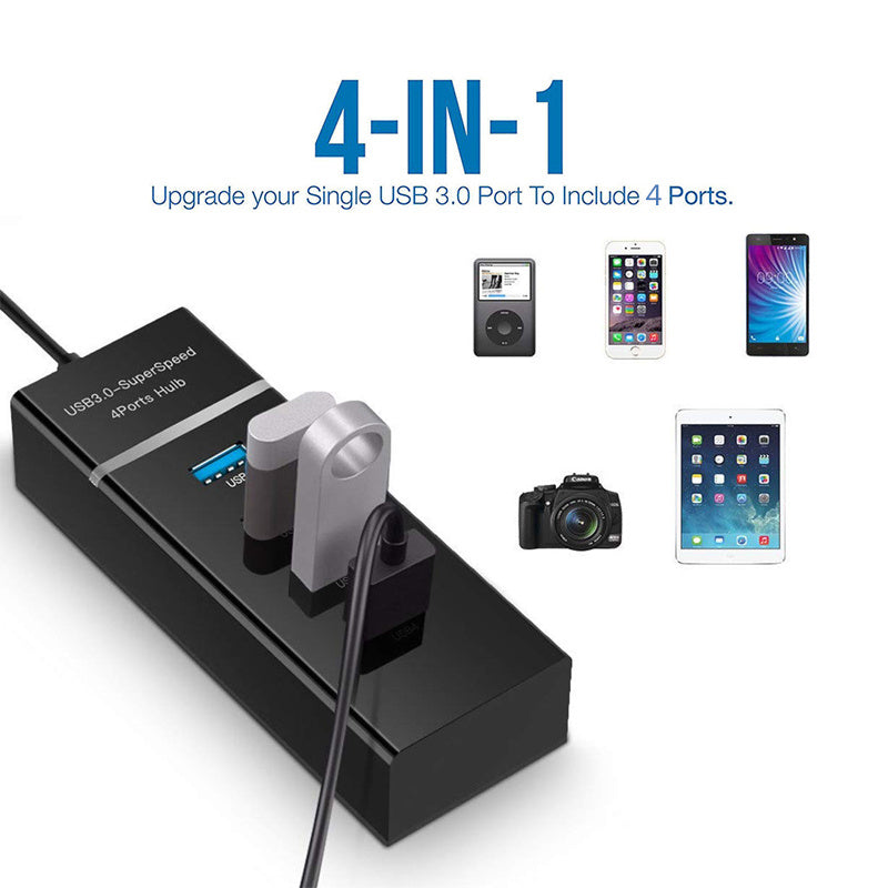 4 In 1 2.0 3.0 USB HUB Splitter - Super Tech Bargains