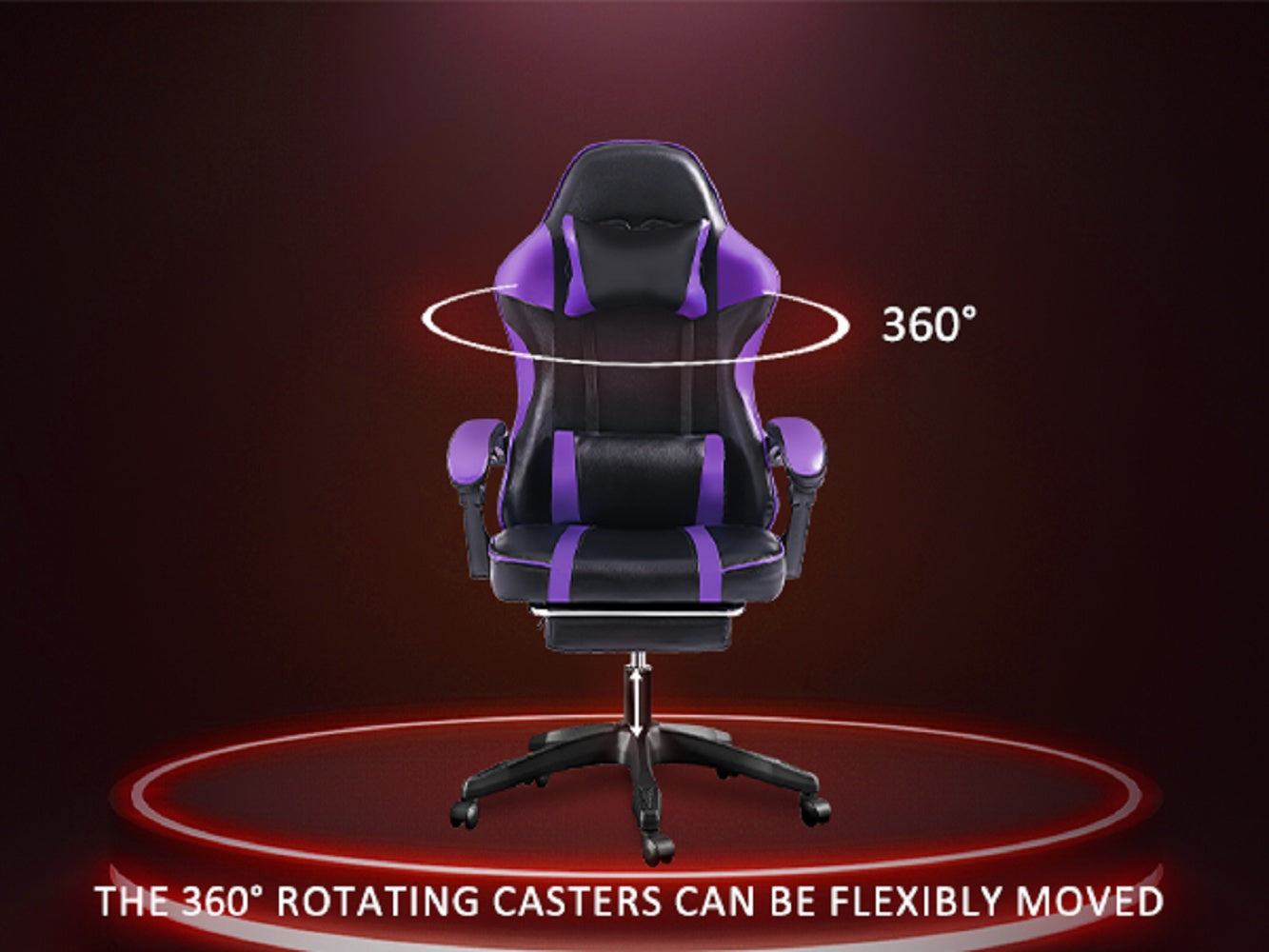 Ergonomic Gaming Chair For Adults, Adjustable Lumbar Backrest Office Chair - Super Tech Bargains