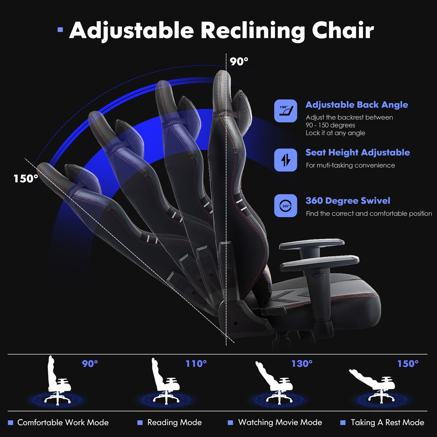 Premium Racing-Style Gaming Chair - Super Tech Bargains