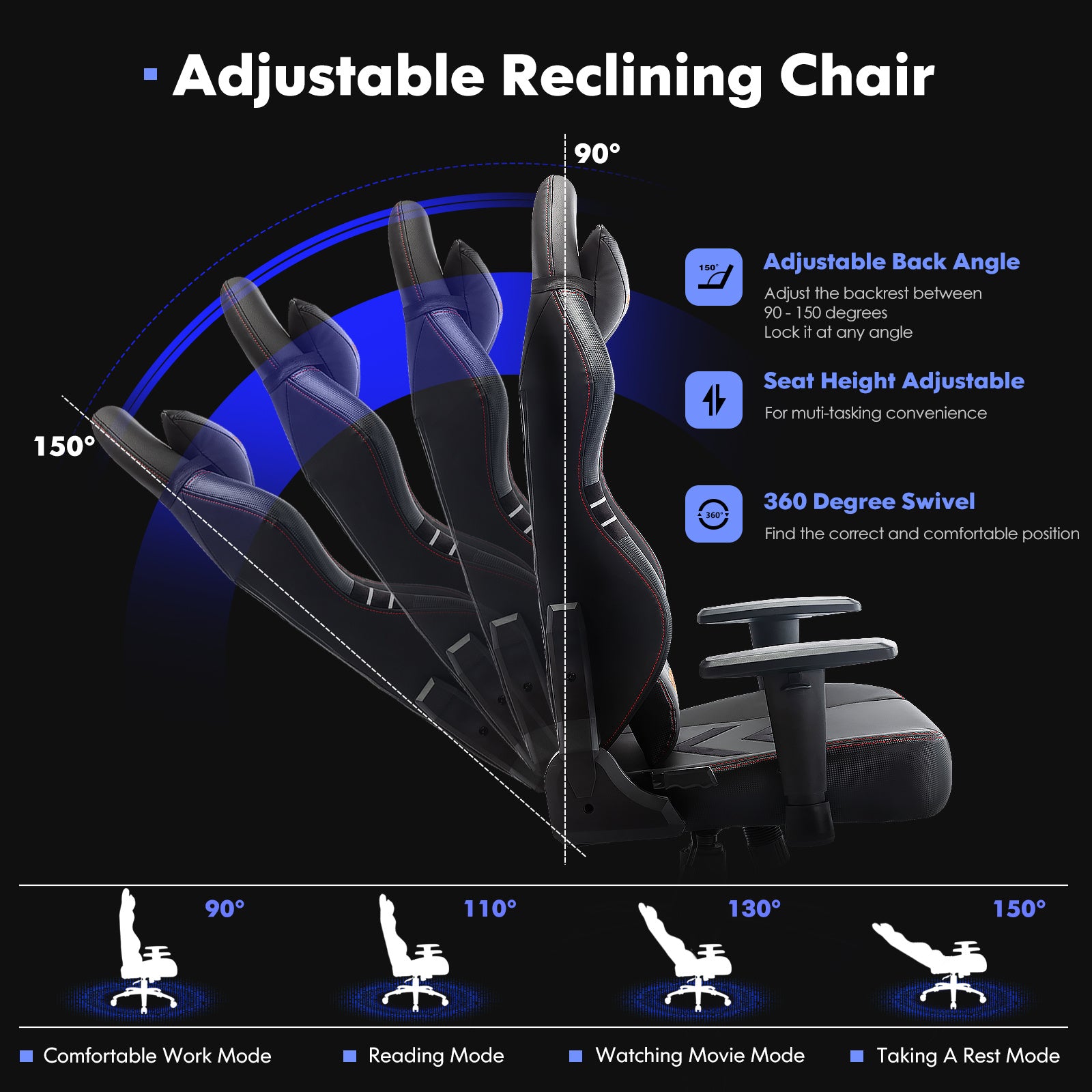 Premium Racing-Style Gaming Chair - Super Tech Bargains