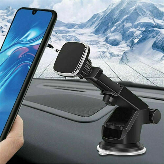 Powerful Magnetic Car Phone Mount – 360° Adjustable Windshield & Dashboard Holder for iPhone, Samsung & More - Super Tech Bargains