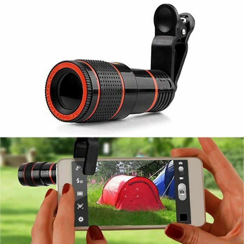 8X Zoom Clip-On photo Lens for Smartphones – For iPhone, Samsung, Android - Super Tech Bargains