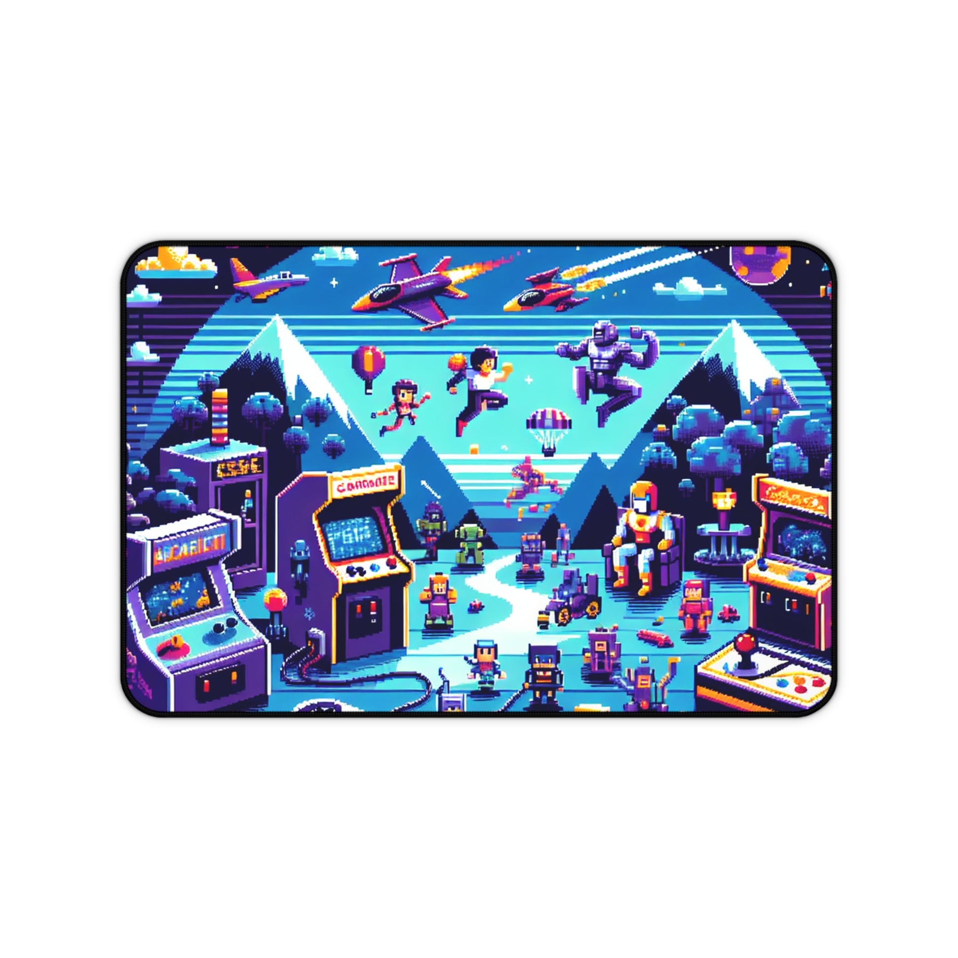 Retro Arcade Desk Mat | Gamer's Office Decor | Perfect for Gaming Station - Super Tech Bargains