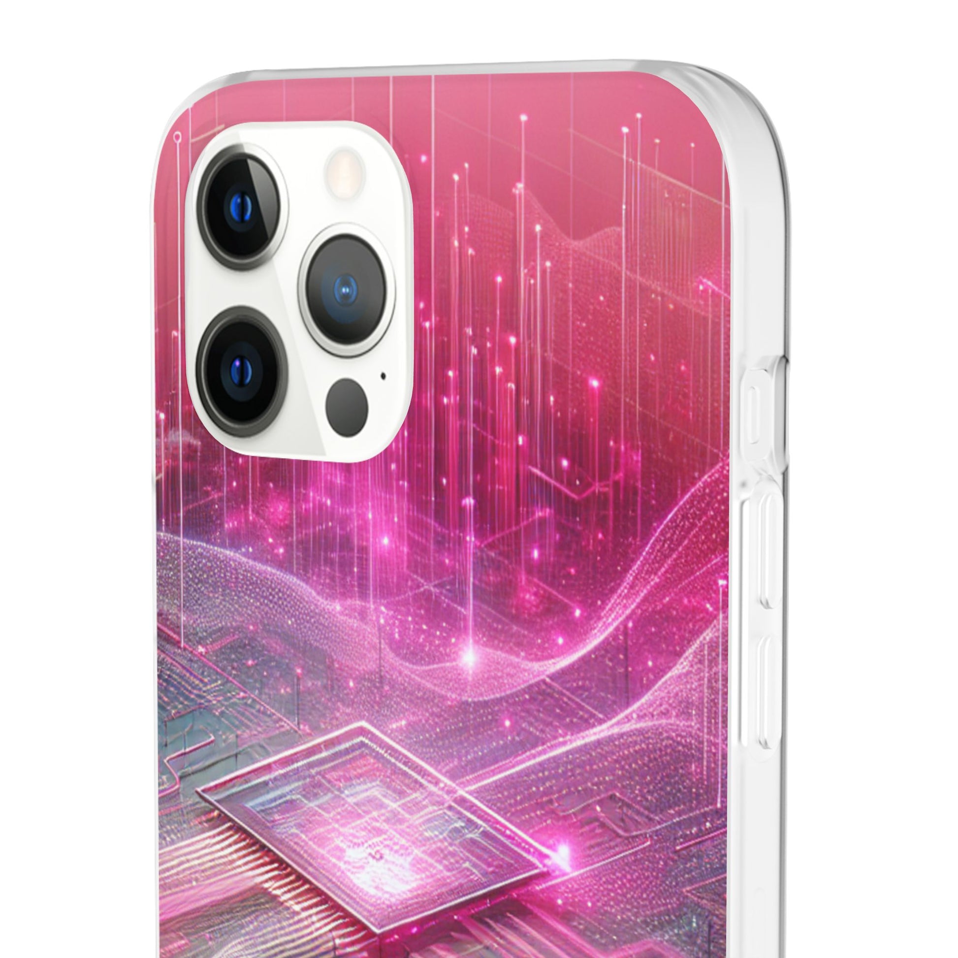 Futuristic Pink Circuit Flexi Case for Tech Enthusiasts - Super Tech Bargains