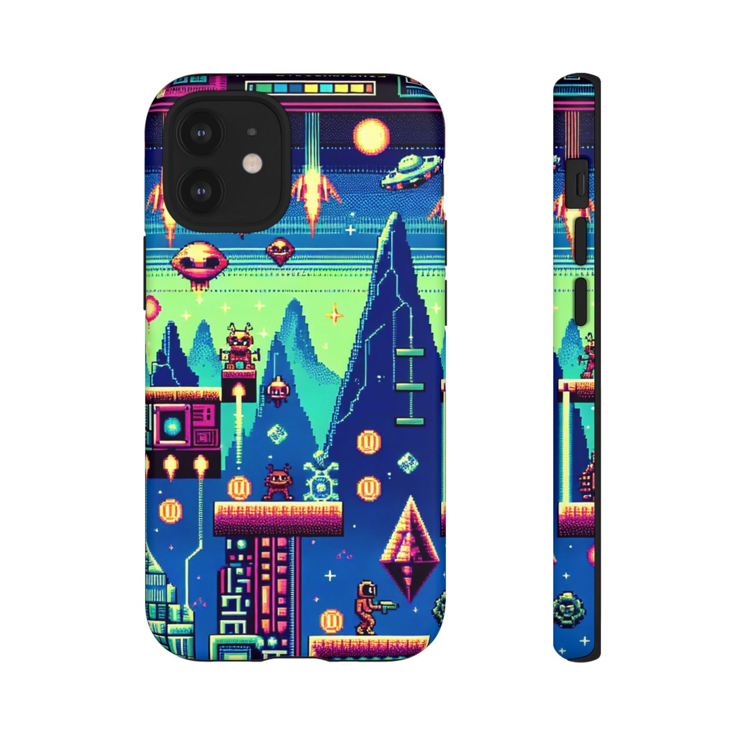iPhone Retro Gaming Tough Case - Pixel Art Design for Gamers