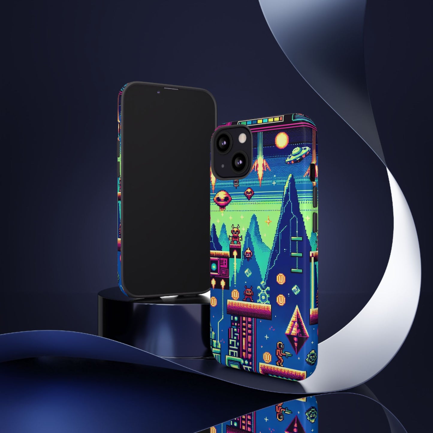 iPhone Retro Gaming Tough Case - Pixel Art Design for Gamers