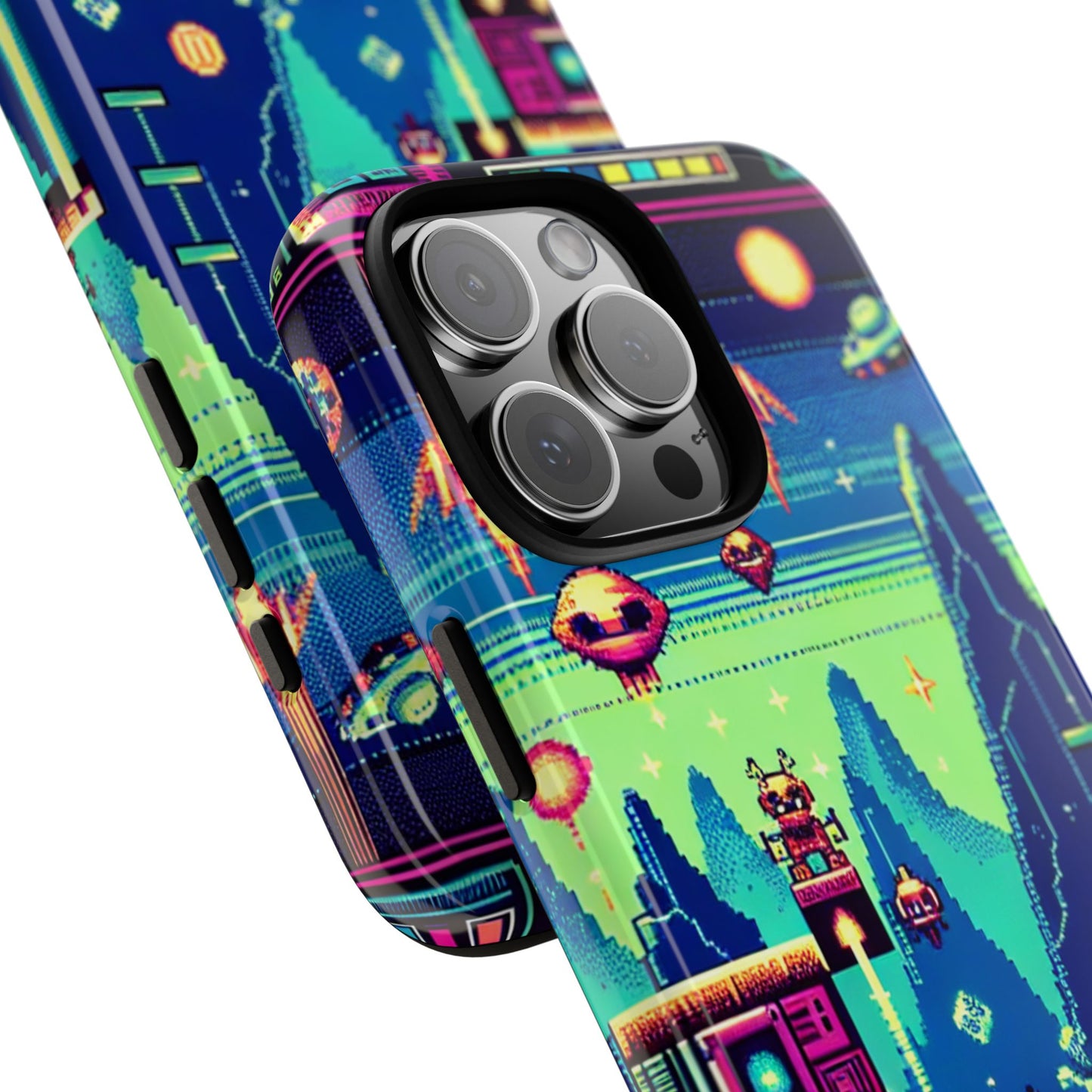 iPhone Retro Gaming Tough Case - Pixel Art Design for Gamers