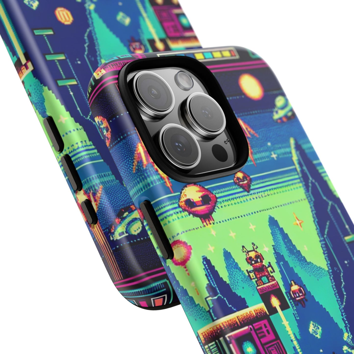 iPhone Retro Gaming Tough Case - Pixel Art Design for Gamers