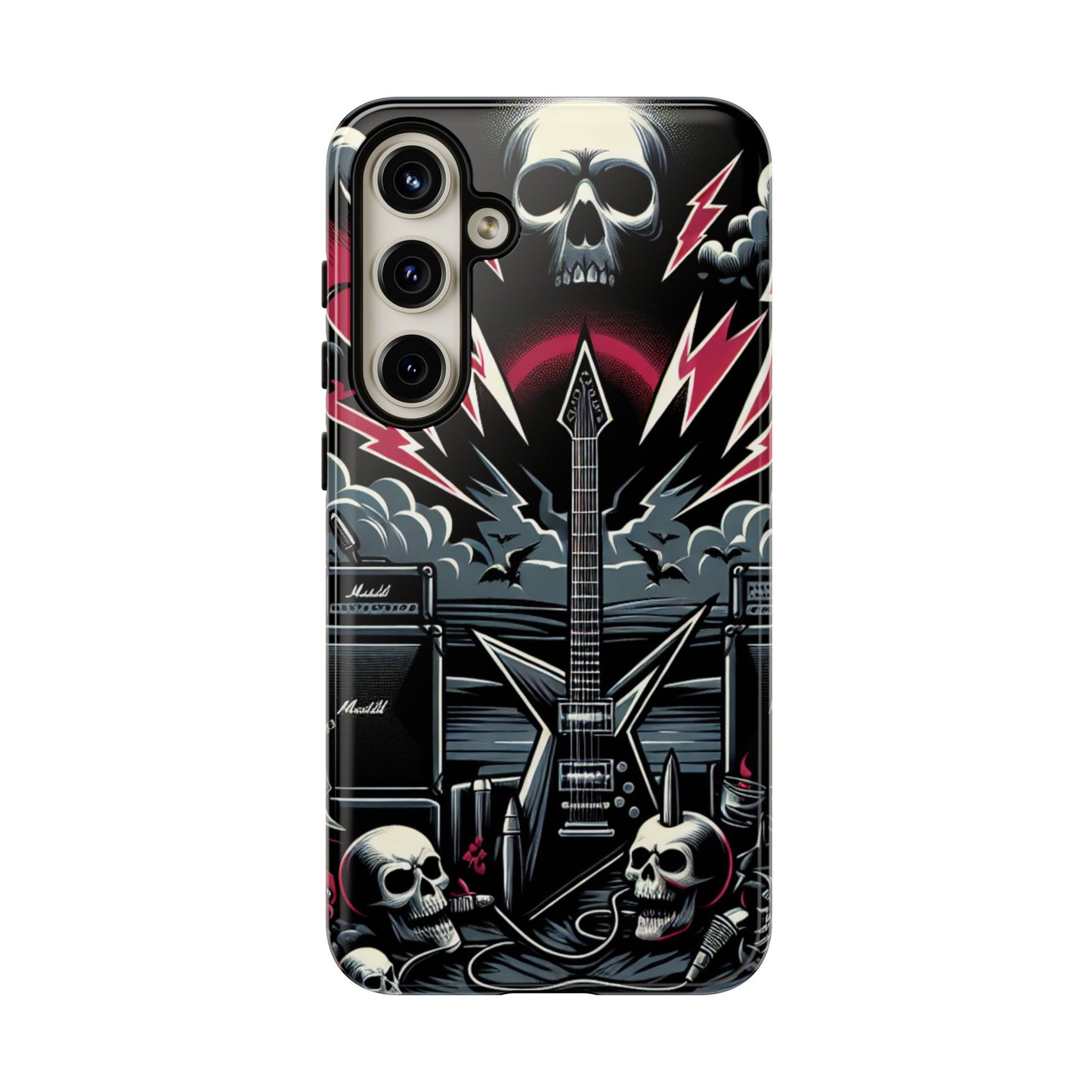 Android Tough Phone Case: Metal Inspired