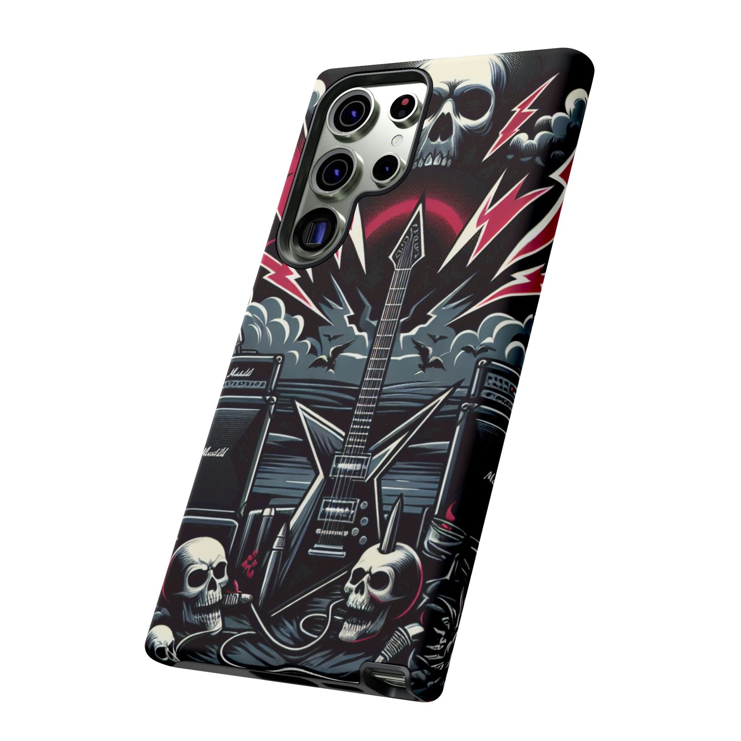 Android Tough Phone Case: Metal Inspired